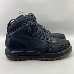 Nike Lunar Force 1 Duckboot Shoes Mens Size 12 Black Gum Winter Comfort Sneakers